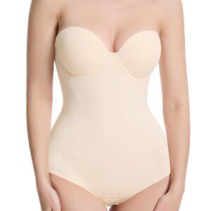 Seamless Strapless Shapewear Bodysuit - Tummy Control Sculpt Body Shaper
